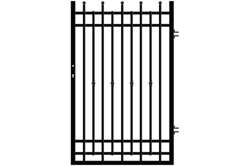 Furtka prawa, ogrodzenie Londyn 2