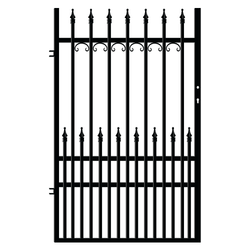Furtka lewa, ogrodzenie York 2