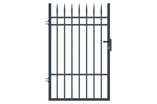 Furtka lewa, ogrodzenie Portland