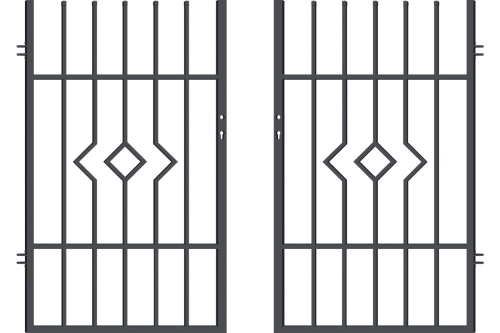 Furtka uniwersalna - ogrodzenie Lila