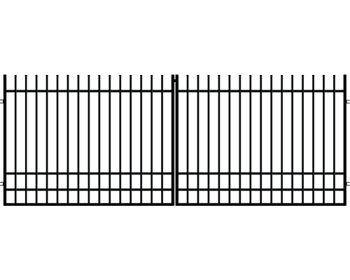 Brama dwuskrzydłowa 4 m, ogrodzenie Nicea