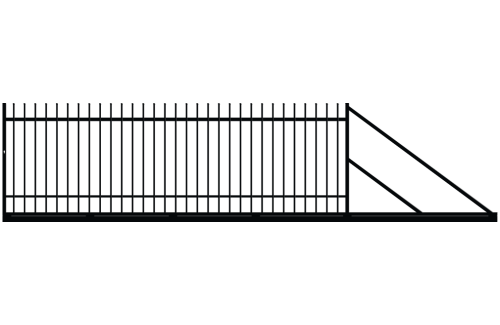 Brama przesuwna prawa, ogrodzenie Nicea
