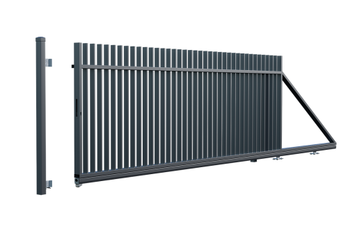 Brama przesuwna prawa - ogrodzenie Lotos