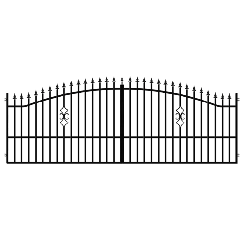 Brama dwuskrzydłowa 4 m, ogrodzenie Venus 2