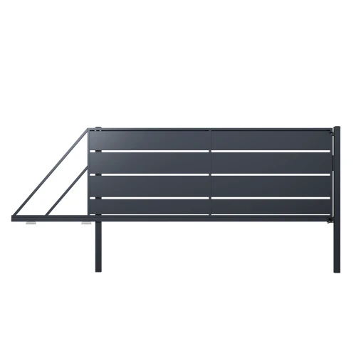 Brama przesuwna lewa 159x400 cm - ogrodzenie Aspre