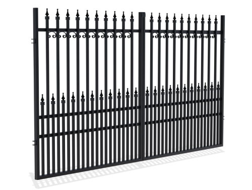 Brama dwuskrzydłowa 3 m, ogrodzenie York 2