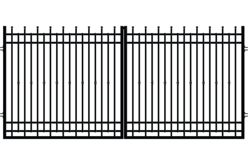 Brama dwuskrzydłowa 3,5m, ogrodzenie Londyn 2