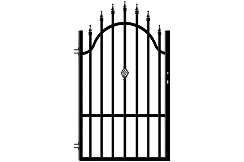 Furtka lewa, ogrodzenie Flora 3